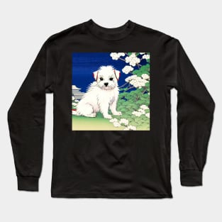 Cute Maltese Terrier Maltese Mom with Adorable Dog Long Sleeve T-Shirt